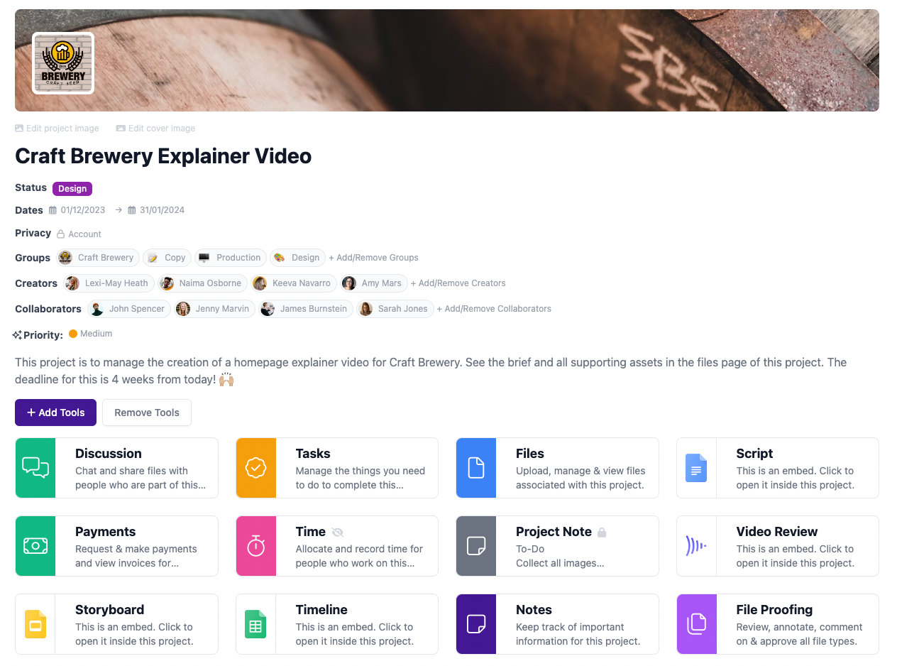 Project.co, Free Online Project Management Tools