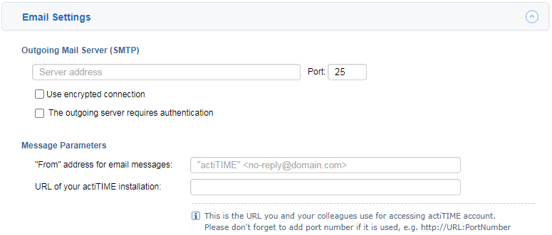 Email Settings