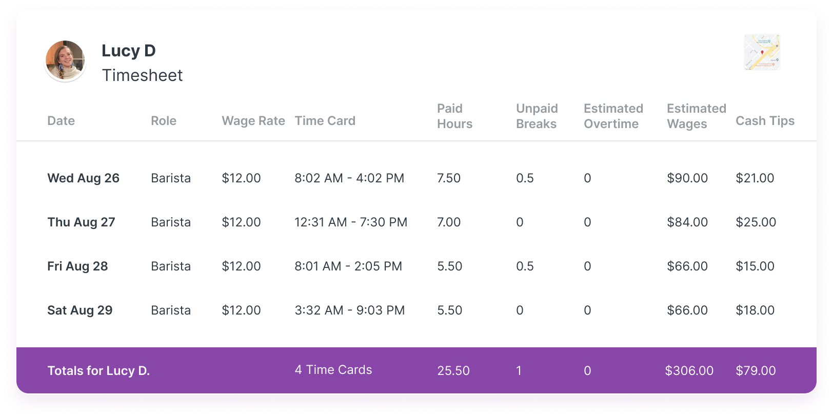Homebase - best timesheet app