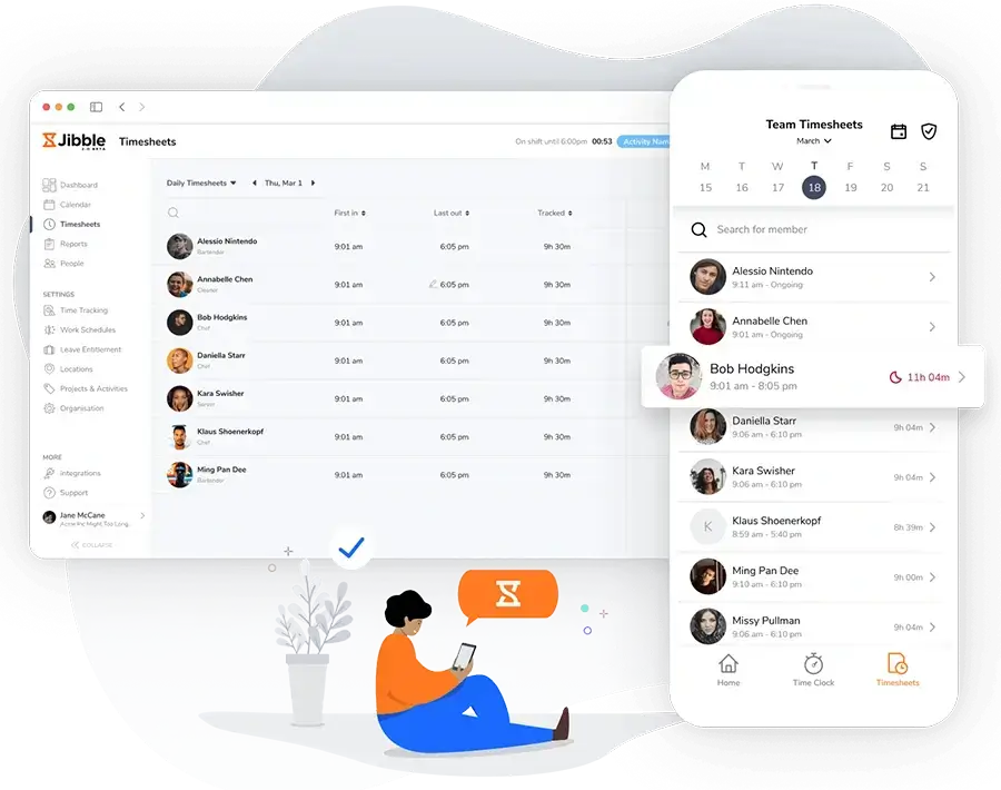 Jibble - best timesheet app